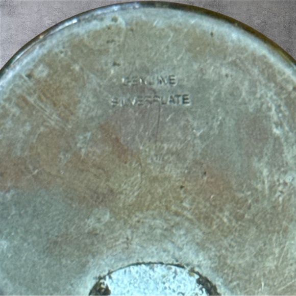 Vintage Coffee Scoop Cup Figural Handle Silver Plate - Picture 3 of 3